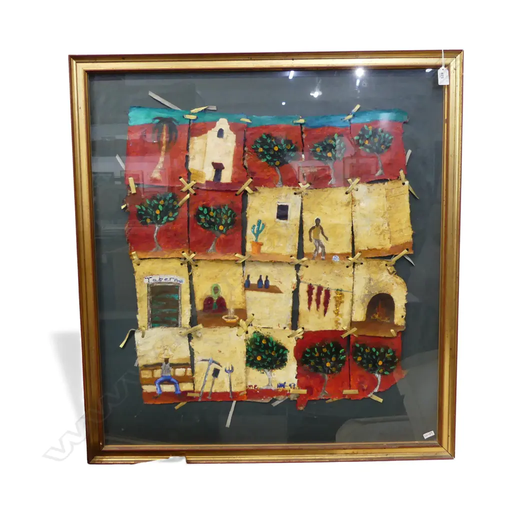 NATHAN RYDE, UNTITLED, MIXED MEDIA, c1970, 810x740mm Image 1++