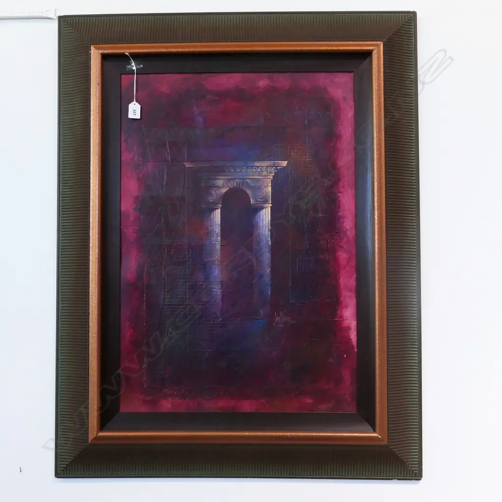 Craig S Primrose QSM MIXED MEDIA PAINTING WITH MARBLE ARCH Image 1++