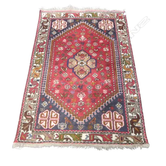 HAND KNOTTED ALL WOOL RUG 1470x1420mm