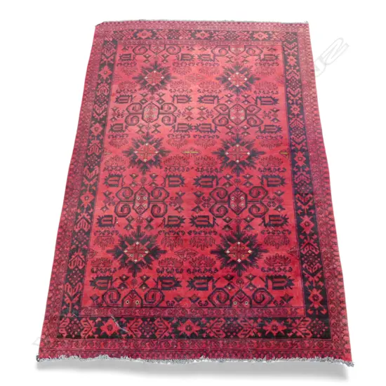 HAND KNOTTED ALL WOOL RUG 1900x1320mm