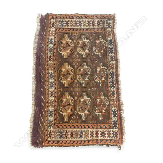 HAND KNOTTED ALL WOOL RUG 700x1130mm