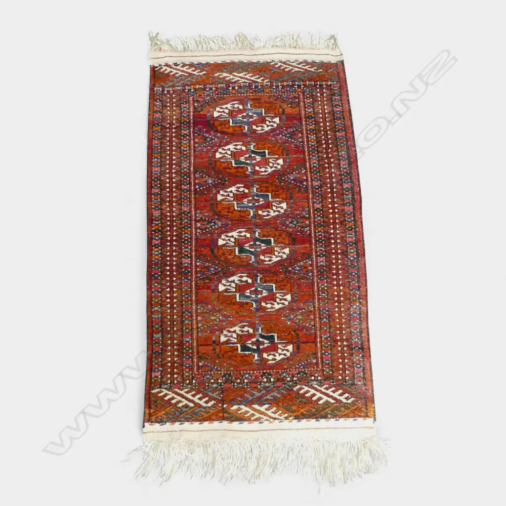HAND KNOTTED ALL WOOL RUG 980x530mm Image 1++
