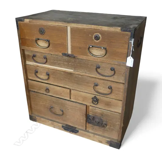 Vintage small Japanese collector's chest 500x290x535mm