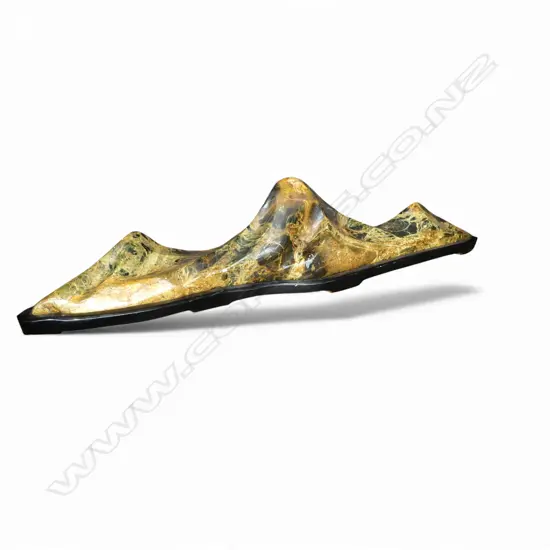 ORIENTAL WELL GRAINED GREEN YELLOW MOUNTAIN SCHOLARS TYPE ROCK W.514 H.103MM