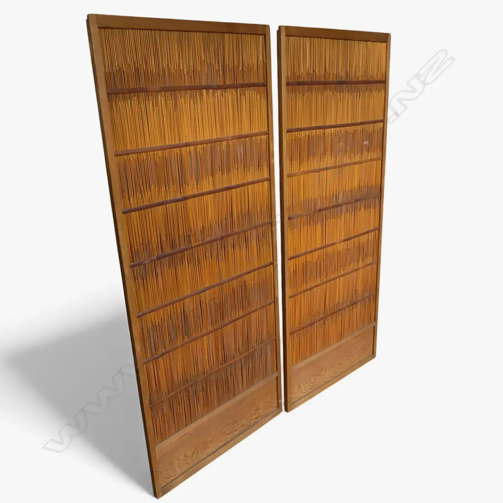 2 EARLY 1900’S JAPANESE SUMMER DOORS H.1620 X 740mm Image 1++