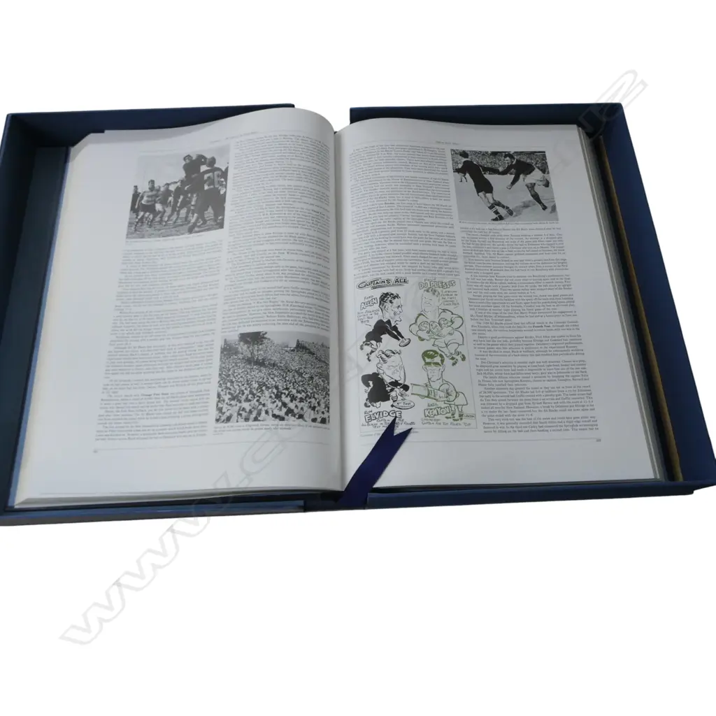 CASED COFFEE TABLE COLLECTORS BOOK CENTENARY 100 YEARS OF ALL BLACK RUGBY L570MM Image 1++