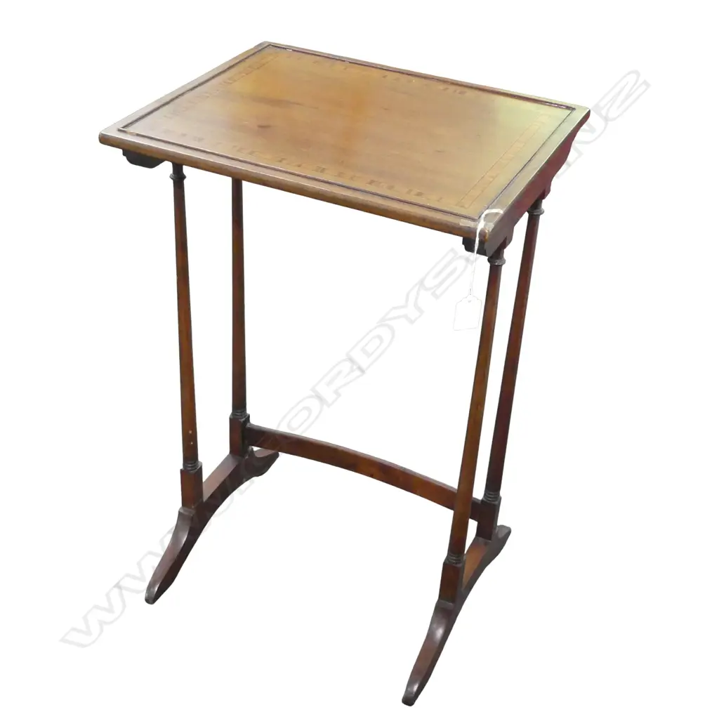 MAHOGANY SIDE TABLE 415x340x640mm Image 1++