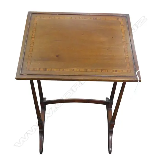 MAHOGANY SIDE TABLE 415x340x640mm