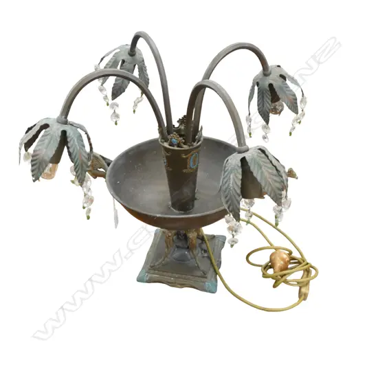 ANTIQUE TABLE CHANDELIER H.410mm PURCHASED NEW ORLEANS