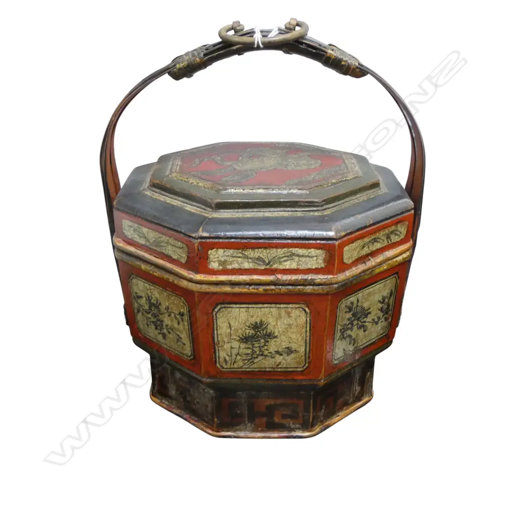 CHINESE LIDDED BASKET H.320mm Image 1++