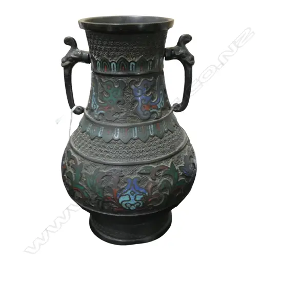 ORIENTAL ARCHAIC STYLE BRONZE VASE H.230mm