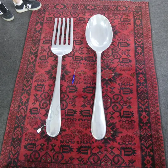  ALUMINIUM FORK & SPOON H.1180mm