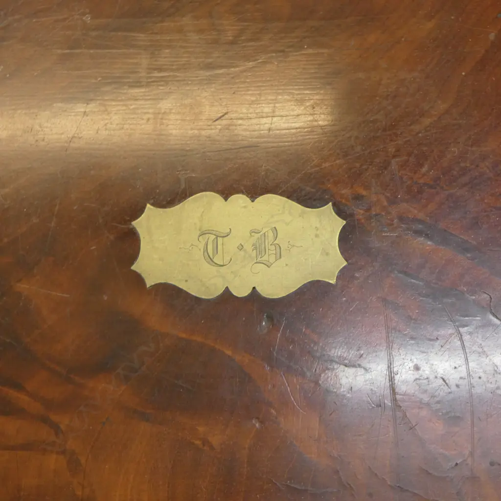 ANTIQUE 4 DRAWER MAHOGANY CUTLERY CANTEEN (empty) 560x375x300mm Image 1++