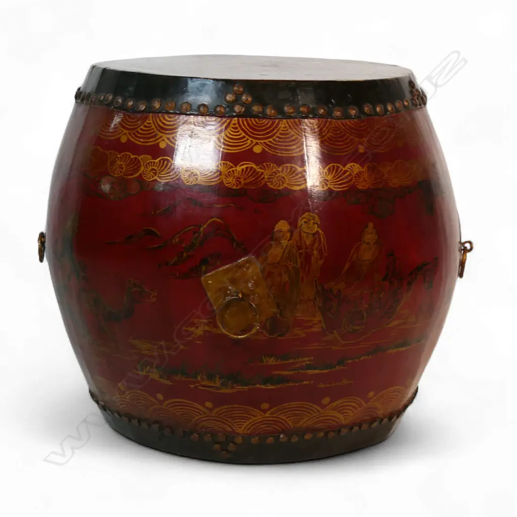 A Chinese ceremonial drum, Image 1++