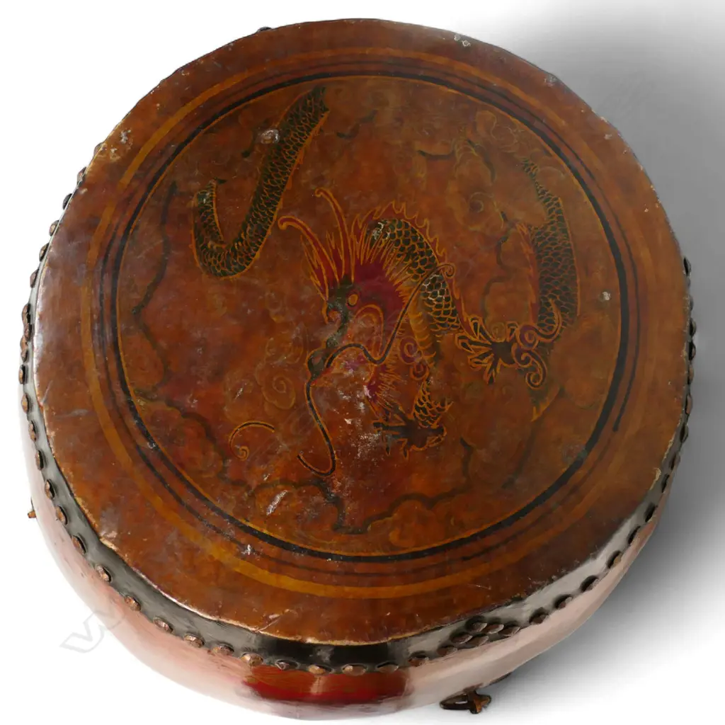 A Chinese ceremonial drum, Image 1++