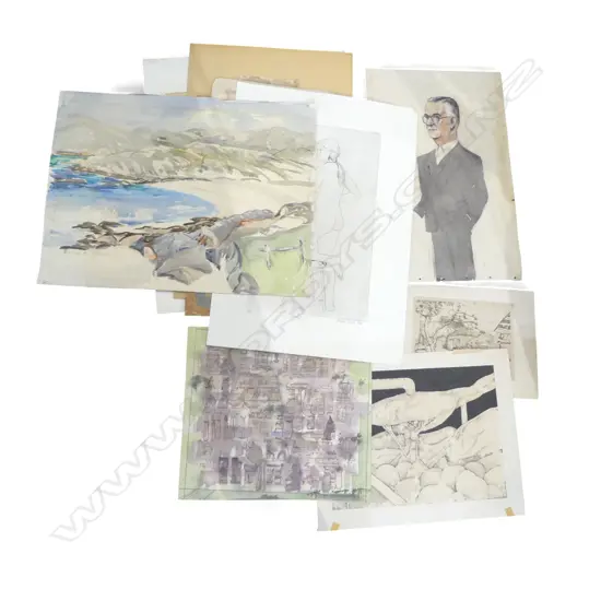 ASST WATERCOLOURS LANDSCAPES ETC