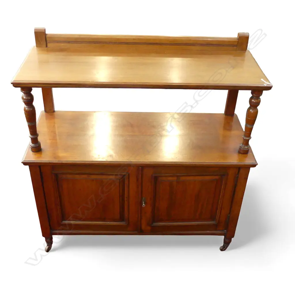 ANTIQUE MAHOGANY DUMB WAITER 1060x450x1080mm Image 1++