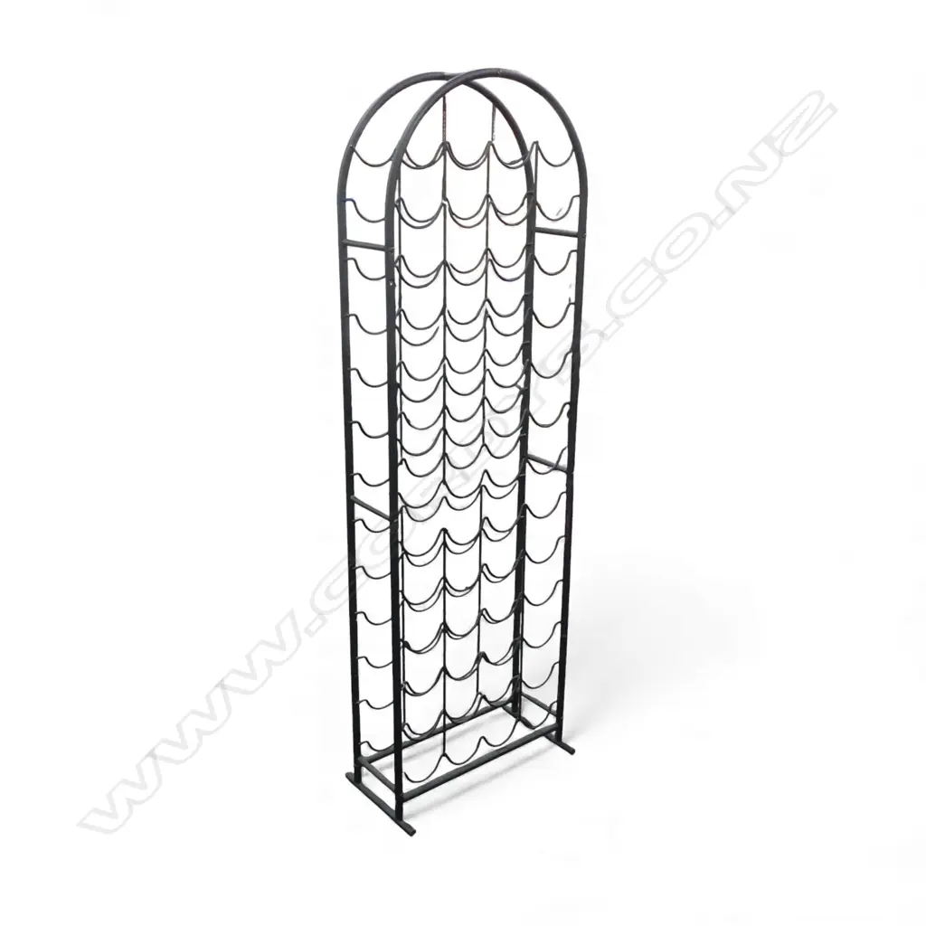 BLACK METAL WINE RACK STAND 460x170x1430mm Image 1++