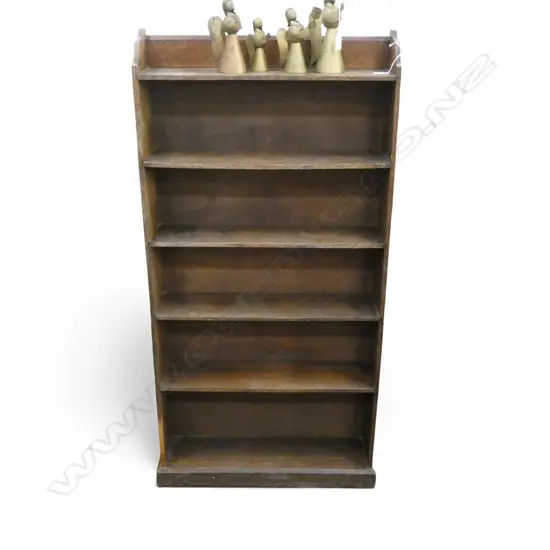 6 TIER OAK BOOKSHELF 630x160x1245mm