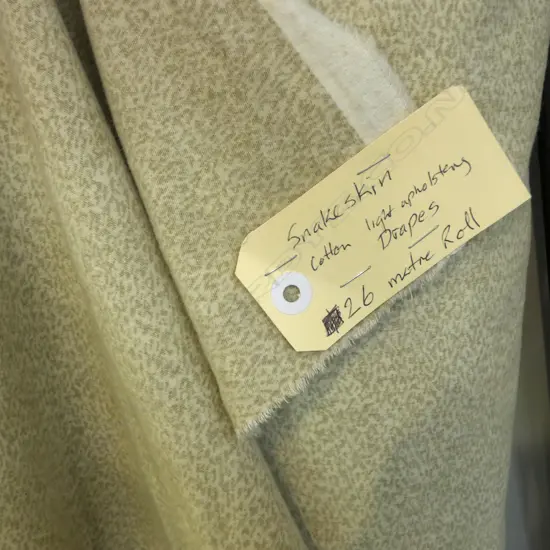 FABRIC BOLT: SNAKESKIN COTTON 26m roll