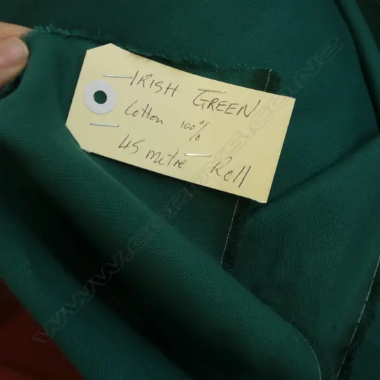 FABRIC BOLT; FOREST GREEN COTTON