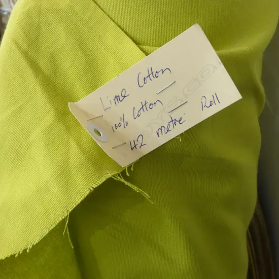 FABRIC BOLT; LIME GREEN