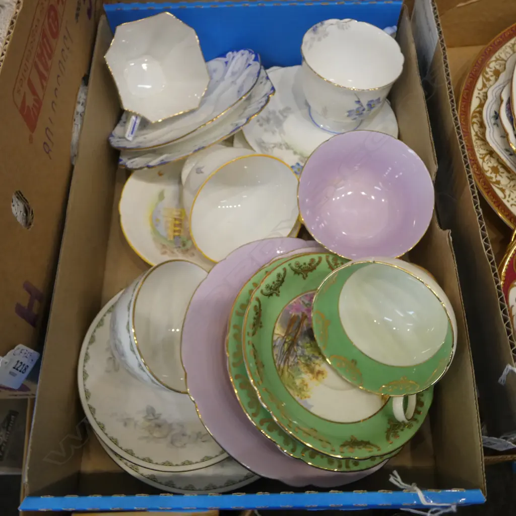 6 SHELLEY CHINA CSPS MIXED PATS Image 1++