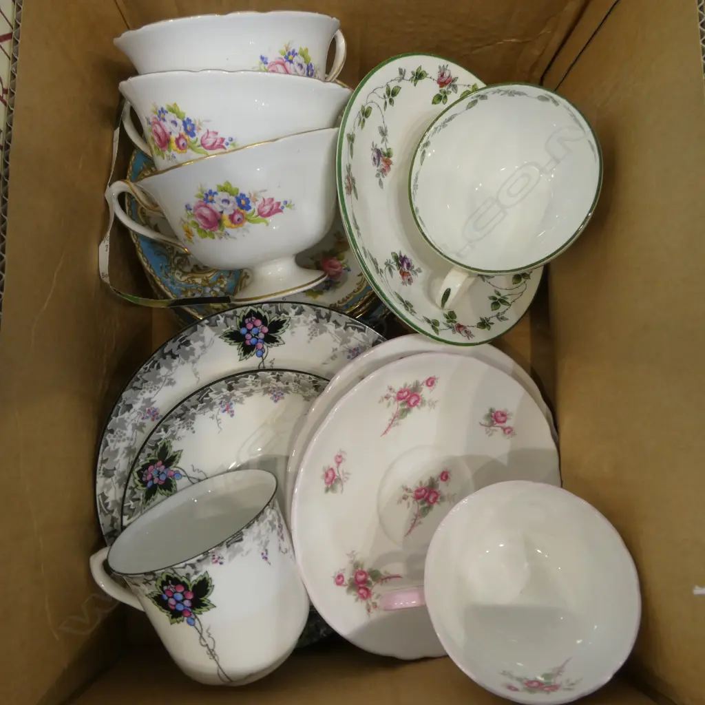 6 SHELLEY CHINA CSPS MIXED PATS Image 1++