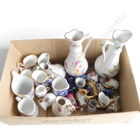 ASST. LIMOGES, JAMES KENT, COALPORT, ROYAL ALBERT ROSES etc MINIATURE CHINA