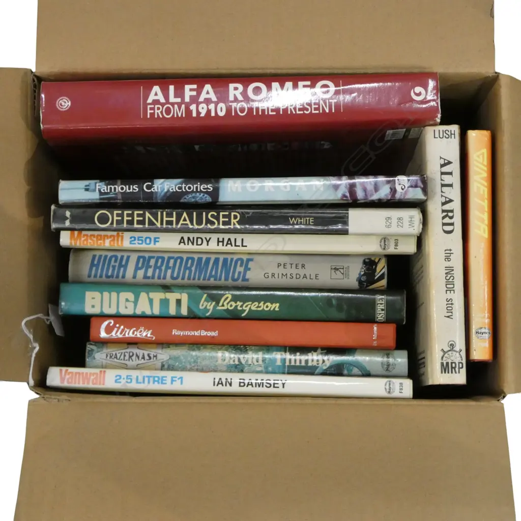 BOX OF BOOKS CLASSIC CARS ETC Image 1++