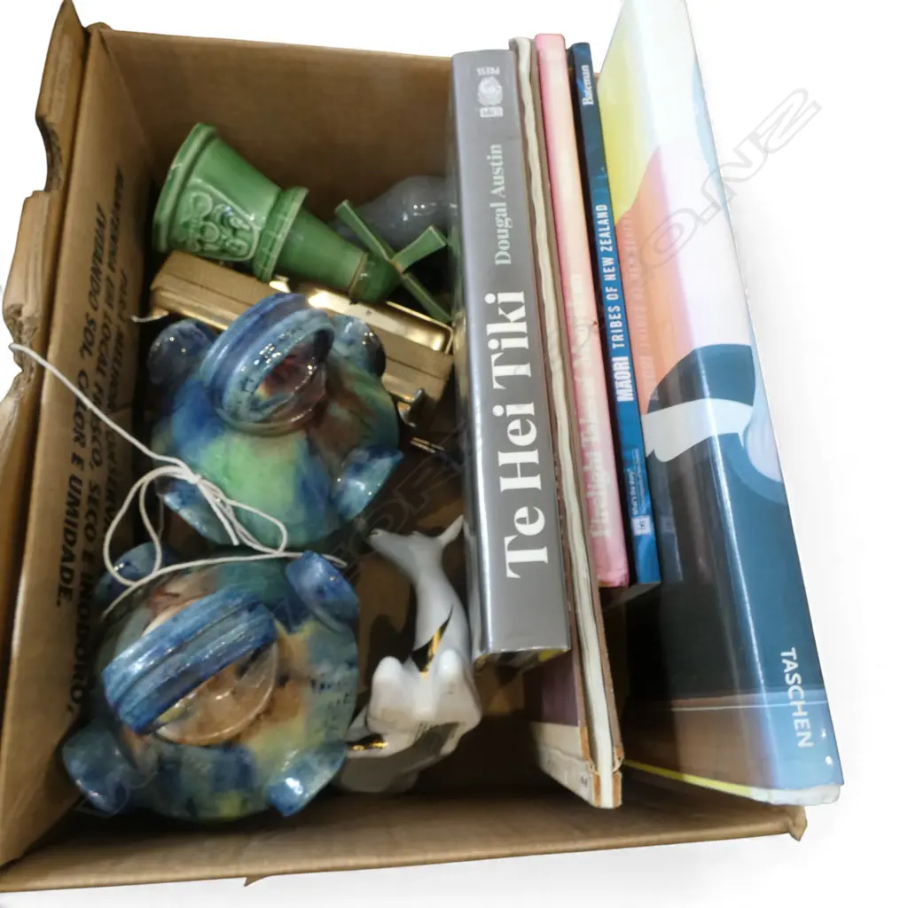 5 BOOKS (4 MAORI INTEREST + POP ART), PR STUDIO POTTERY LANTERNS, BOXED PARKER PEN ETC Image 1++