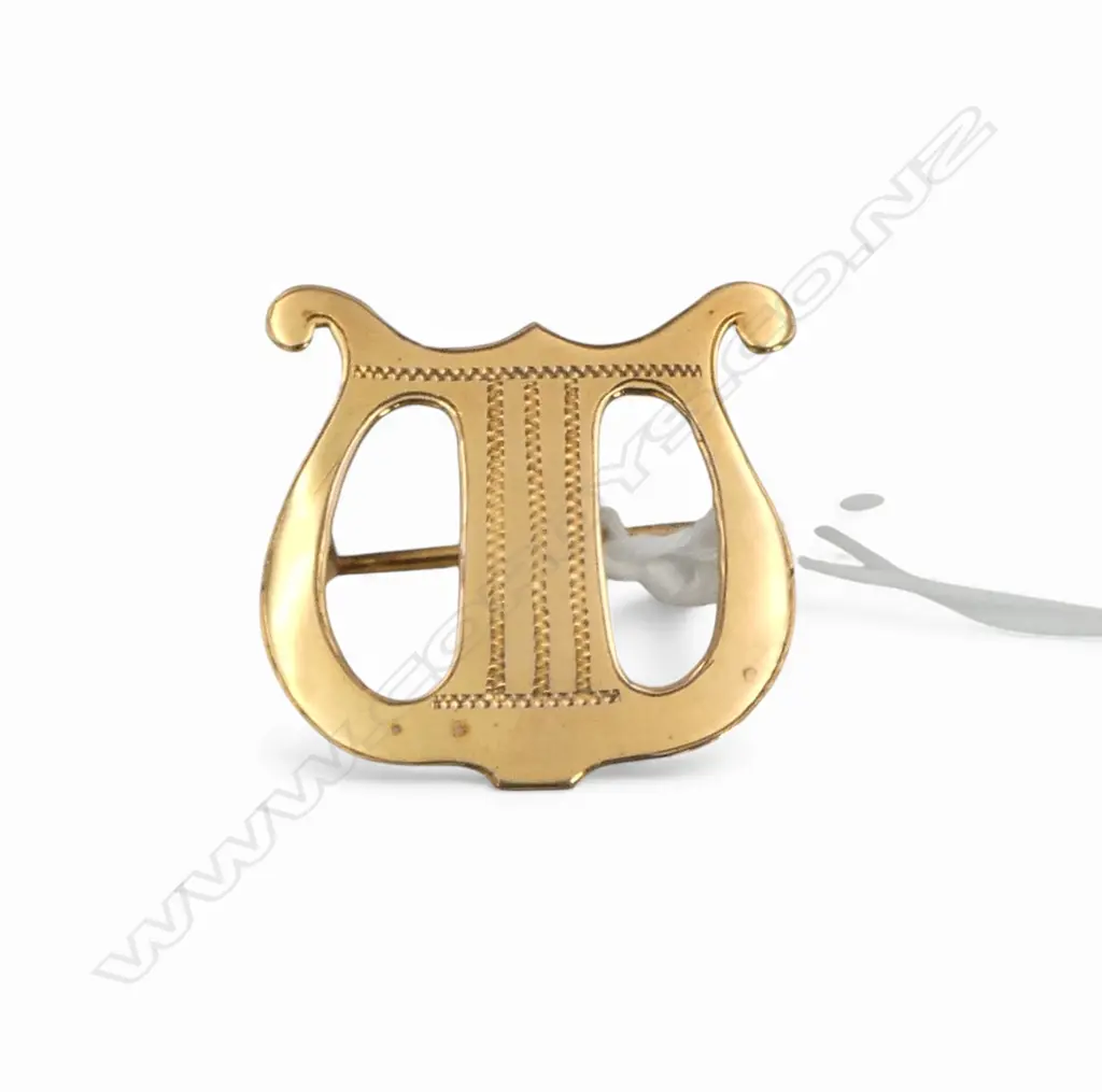 9CT GOLD MUSIC BROOCH 2.56gms Image 1++