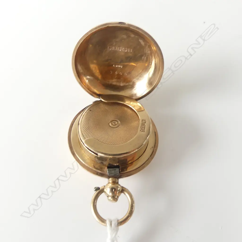 9ct SOVEREIGN CASE, AARON LUFKIN DENNISON, B'HAM 1876 15.8gms Image 1++