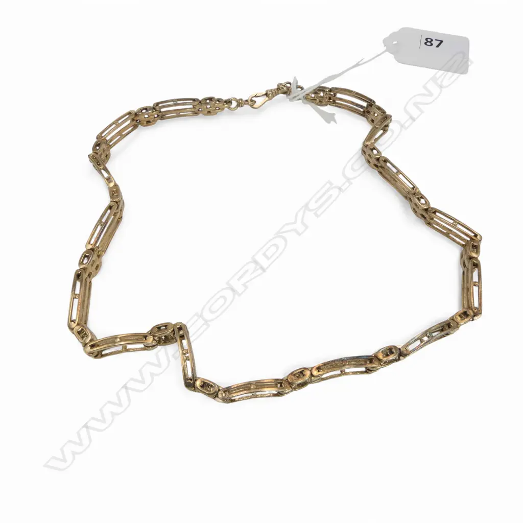STG GILT SILVER NECKLACE 36.gms Image 1++