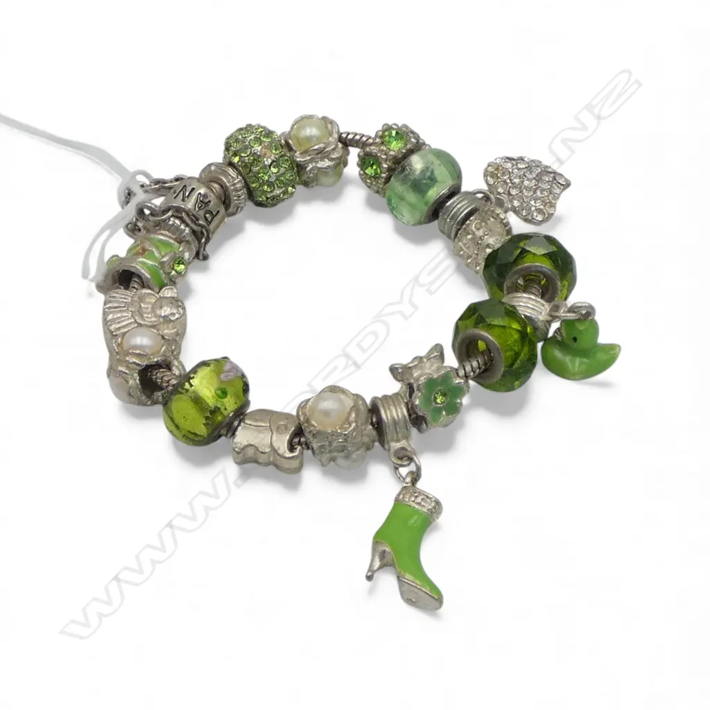 PANDORA BRACELET ONLY; CHARMS ARE ALL COPIES Image 1++