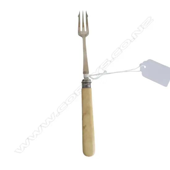 S/SILVER PICKLE FORK MARINE IVORY HANDLE L170MM 22GRMS TOTAL WEIGHT