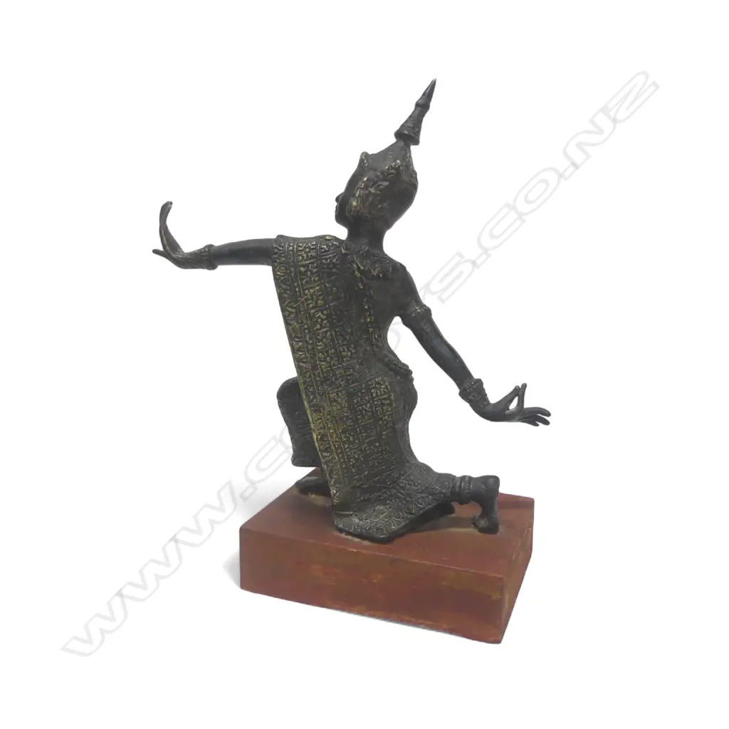 KHYMER DANCING BRONZE APSARA STATUE H290MM Image 1++