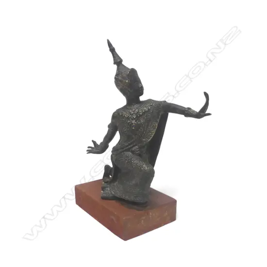 KHYMER DANCING BRONZE APSARA STATUE H290MM