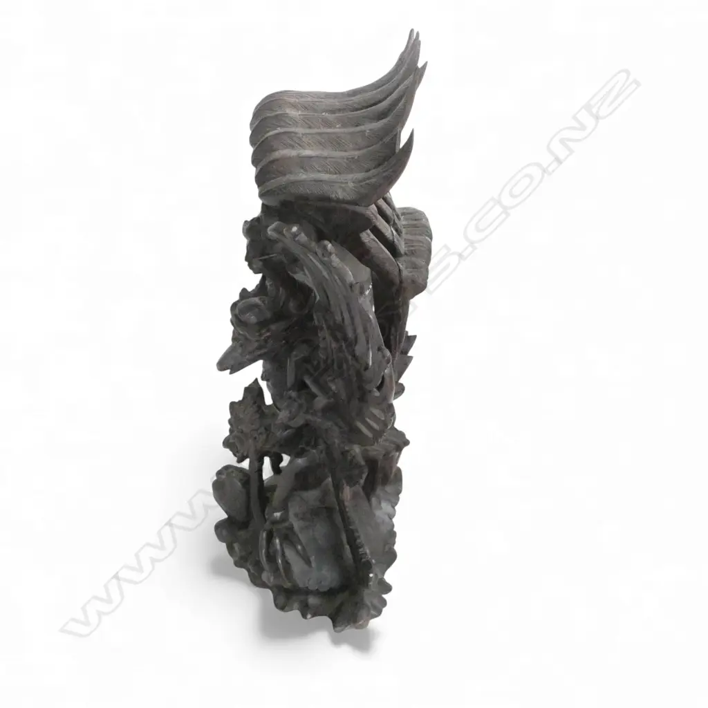 INDONESION CARVED HARDWOOD GARUDA STATUE  360MM (repair to back) Image 1++