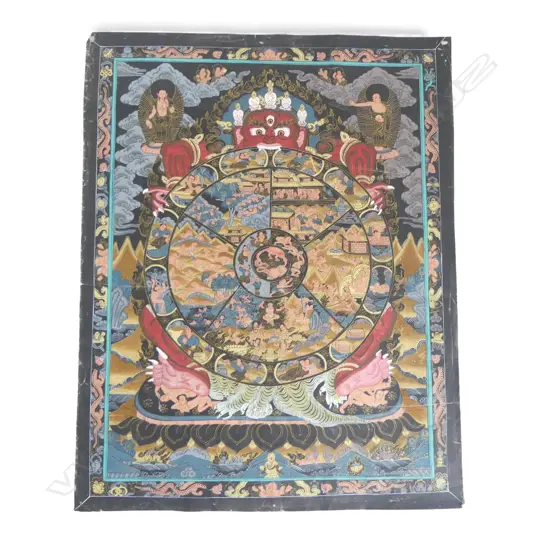 UNFRAMED TIBETAN TANKA H440 W350MM