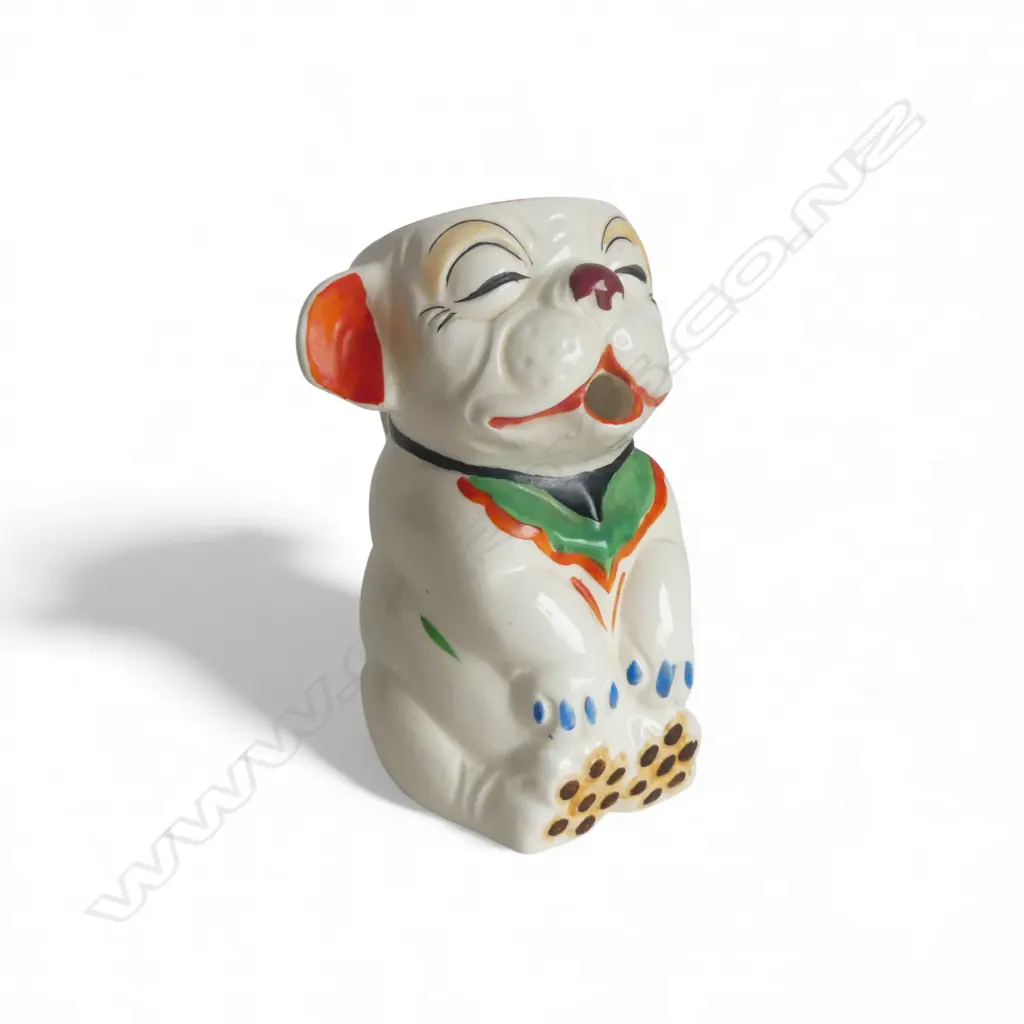 BONZO JUG ceramic with glazed highlights. Mouth as the spout. H.120mm Image 1++