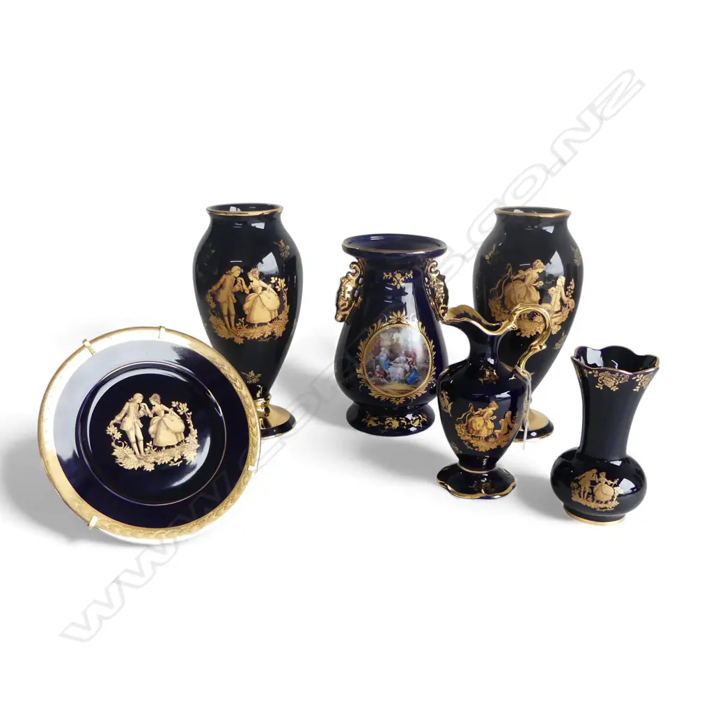 6 PCS ASST. LIMOGES VARIOUS DESIGNS, H.280mm tallest Image 1++