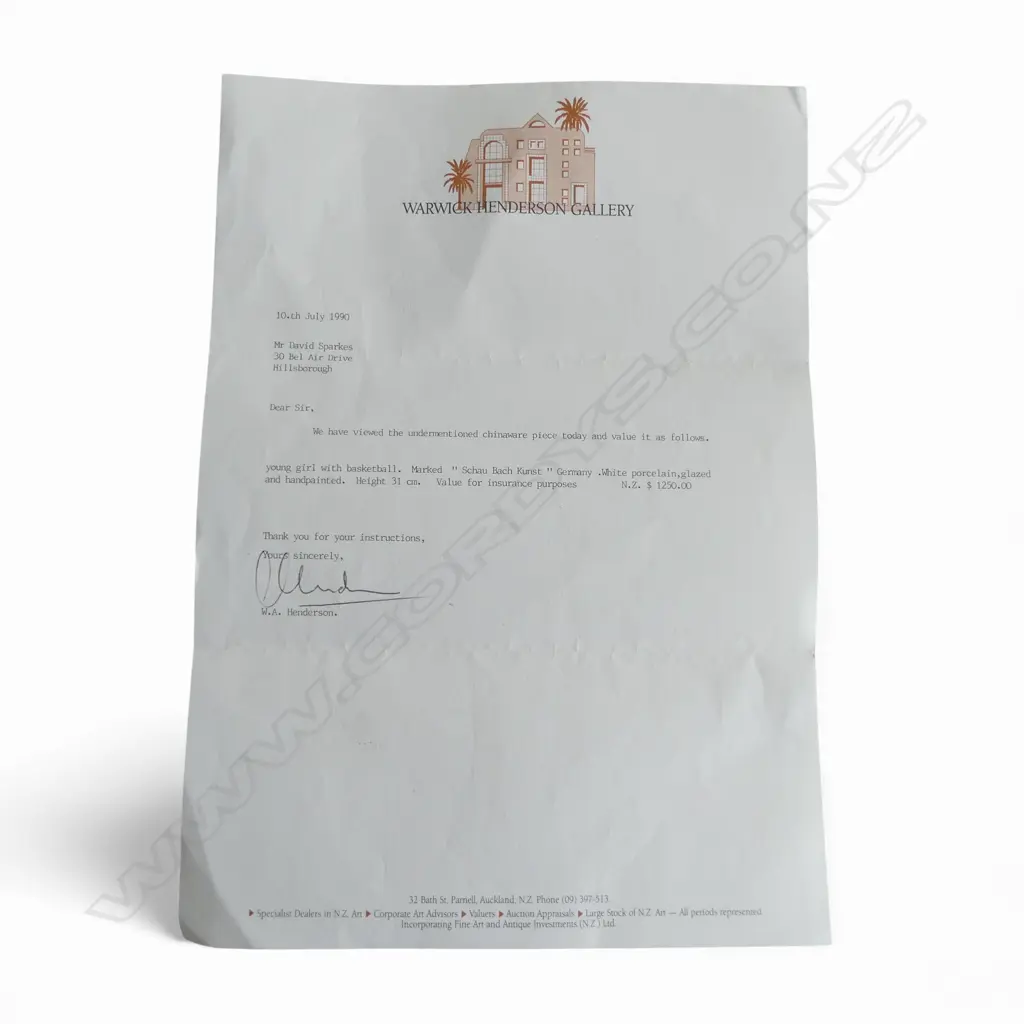 GERMAN SCHAUBACH KUNST PORCELAIN FIGURE; GIRL w. BASKETBALL H.310mm Image 1++