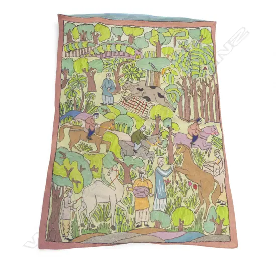 KASHMIRI TAMBOUR EMBROIDERY WALL HANGING 1150x820mm