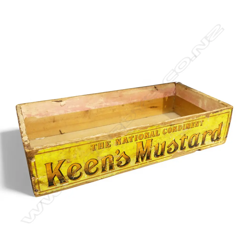VINTAGE 'THE NATIONAL CONDIMENT - KEEN'S MUSTARD' CRATE 530x255mm Image 1++