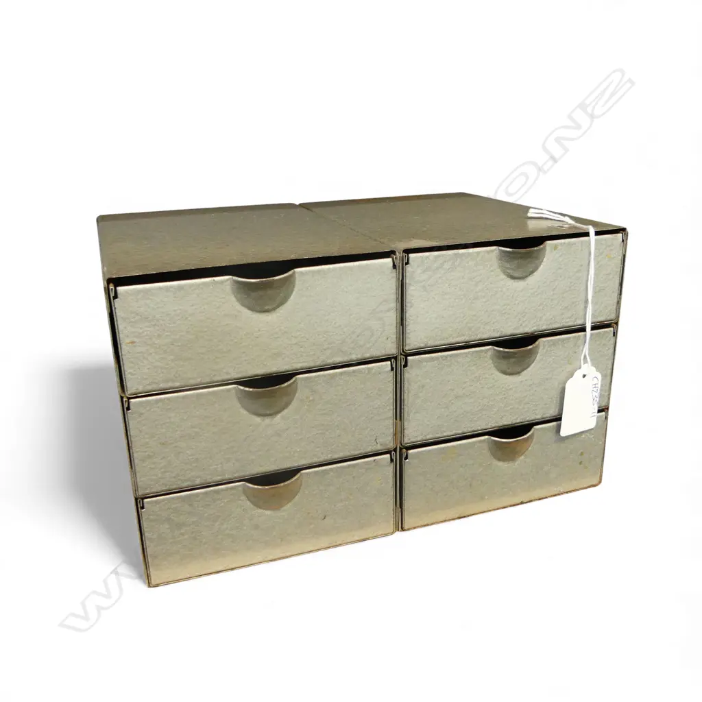 MID-CENTURY METAL DESK FILING UNIT 340x170x235mm Image 1++