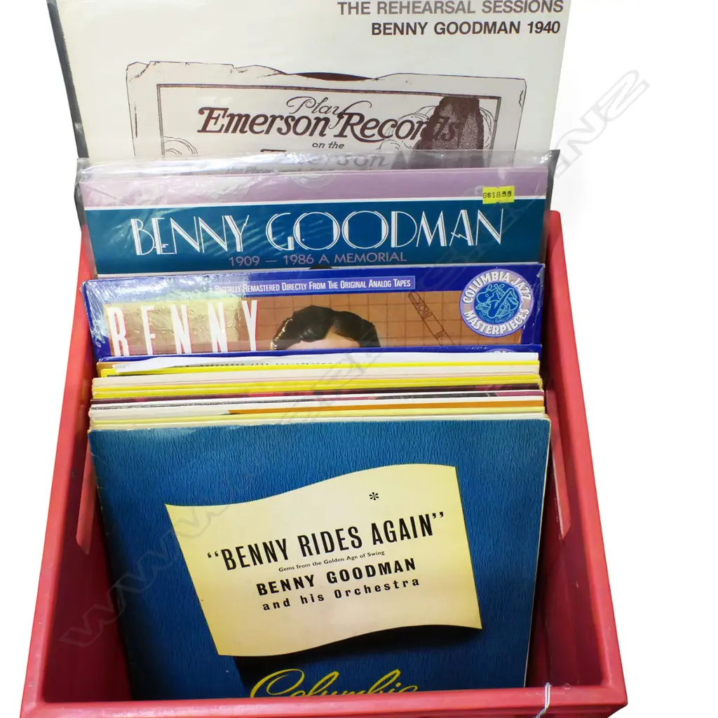 ASST. BENNY GOODMAN JAZZ LPs  Provenance: Ex Collection Wellington Choy Image 1++