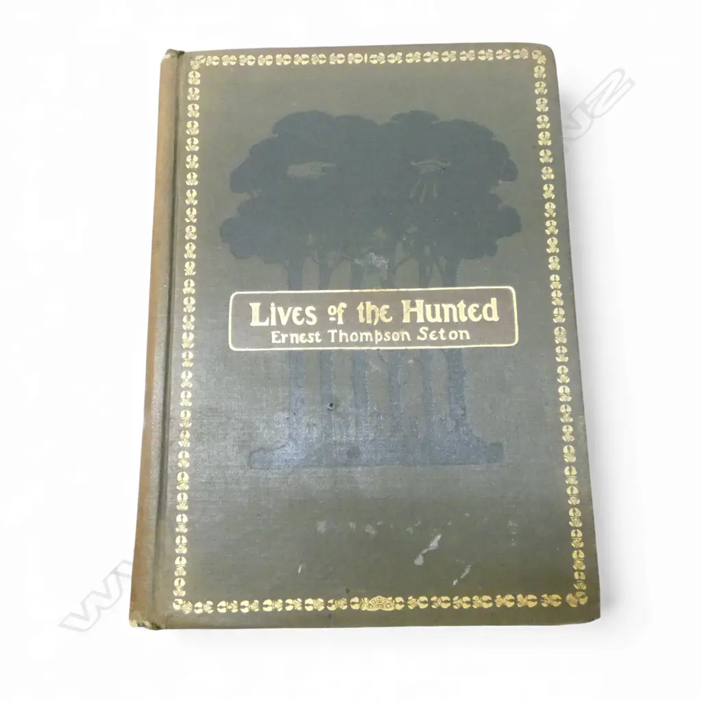 OLD BOOK 'LIVES OF THE HUNTED ' by Ernest Thompson Seton 1912. Sellotape repair  Image 1++