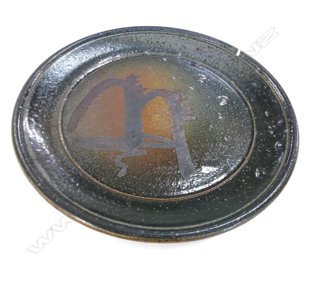 MICHAEL O'DONNELL TARARIKI POTTERY very large CHARGER Dia.430mm Image 1++