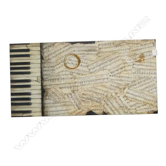 ANDREA McKAY 'SOUTH PACIFIC' ACYLIC ON CANVAS, 380x755mm